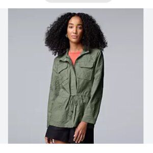 NWT Columbia Women's Moss Green Tanner Ranch Military Jacket--Large-- 307